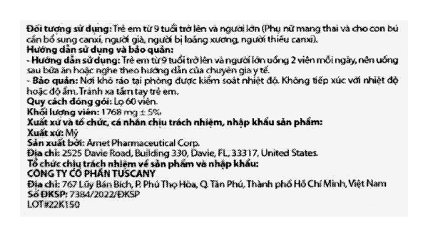 Drlife Strong Bone bổ sung canxi, ngừa loãng xương chai 60 viên