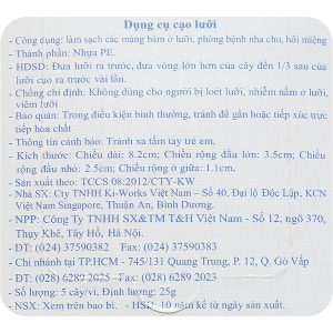 Dụng cụ cạo lưỡi Dr.Polir Okamura vệ sinh răng miệng vỉ 5 cây