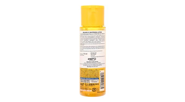 Dung dịch Melano CC Whitening Lotion giúp dưỡng sáng da, mờ thâm nám chai 170ml