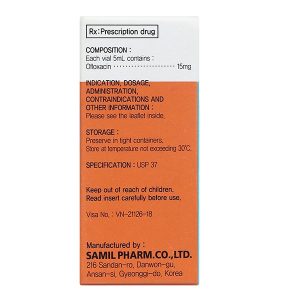 Dung dịch nhỏ mắt Eyflox ophthalmic solution trị nhiễm khuẩn mắt lọ 5ml