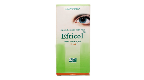 Dung dịch nhỏ mắt, mũi Efticol 0,9% chống kích ứng mắt, sát trùng nhẹ chai 10ml