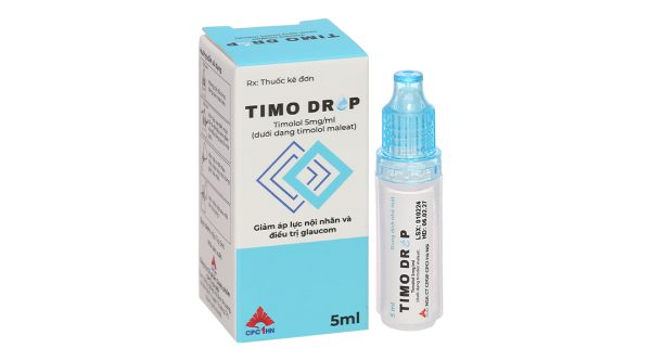 Dung dịch nhỏ mắt Timo Drop 5mg/ml giảm áp lực nội nhãn, trị glaucom chai 5ml