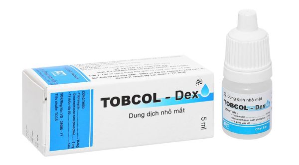 Dung dịch nhỏ mắt Tobcol-Dex điều trị viêm mi mắt, viêm kết mạc chai 5ml