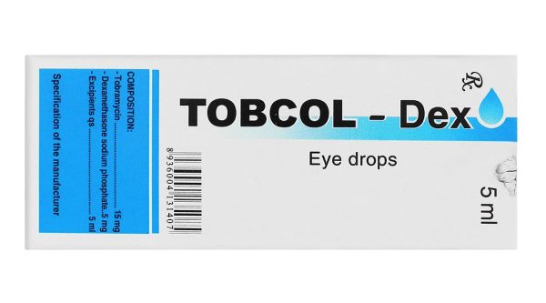 Dung dịch nhỏ mắt Tobcol-Dex điều trị viêm mi mắt, viêm kết mạc chai 5ml