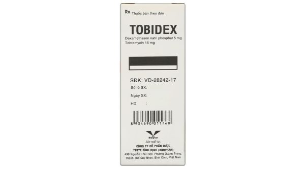 Dung dịch nhỏ mắt Tobidex điều trị viêm mắt chai 5ml