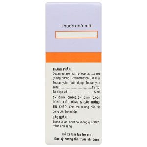 Dung dịch nhỏ mắt Tobidex điều trị viêm mắt chai 5ml