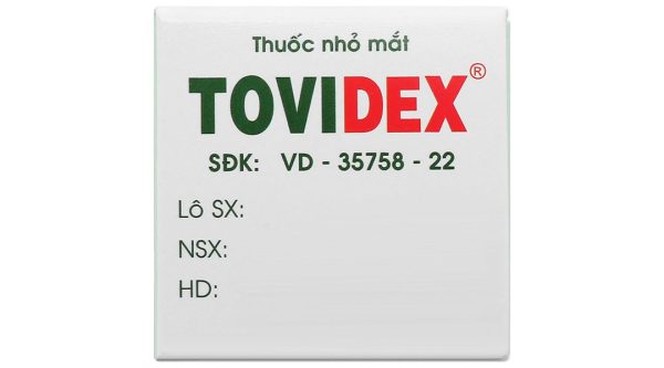 Dung dịch nhỏ mắt Tovidex điều trị những trường hợp mắt bị viêm chai 6ml
