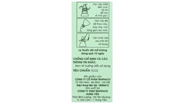 Dung dịch nhỏ mắt Tovidex điều trị những trường hợp mắt bị viêm chai 6ml