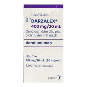 Dung dịch pha tiêm Darzalex 400mg/20ml điều trị đa u tuỷ lọ 20ml