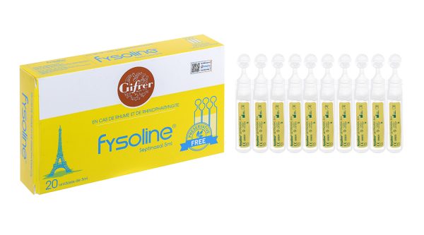 Nước muối sinh lý Fysoline Septinasal vệ sinh mũi (20 ống x 5ml)