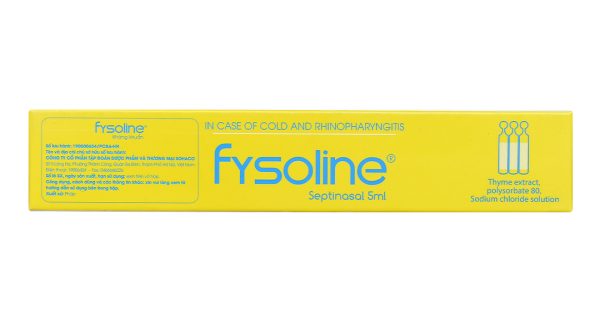 Nước muối sinh lý Fysoline Septinasal vệ sinh mũi (20 ống x 5ml)