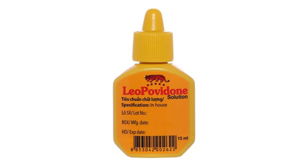 Dung dịch sát khuẩn Leopovidone ngừa nhiễm trùng vết thương ngoài da chai 15ml