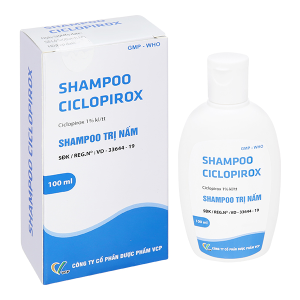 Dầu gội Shampoo Ciclopirox trị viêm da tiết bã da đầu chai 100ml