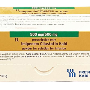 Dung dịch tiêm Imipenem Cilastatin Kabi điều trị nhiễm khuẩn nặng (10 lọ x 20ml)