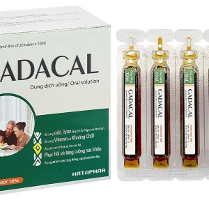 Dung dịch uống Gadacal bổ sung calci, lysin và các vitamin cho cơ thể (20 ống x 10ml)