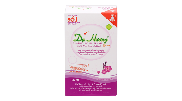 Dung dịch vệ sinh phụ nữ Dạ Hương hương lavender chai 120ml