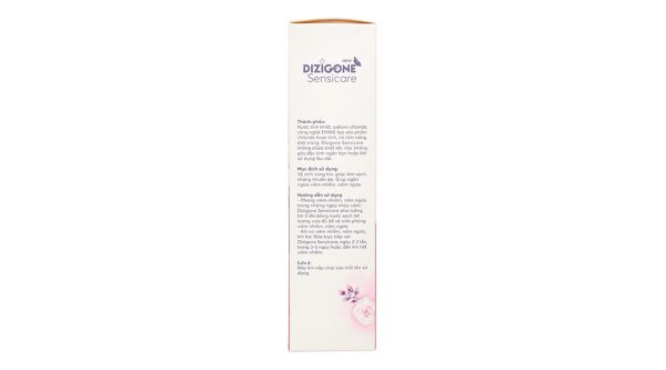 Dung dịch vệ sinh phụ nữ Dizigone Sensicare khử mùi, hết ngứa chai 300ml