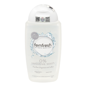 Dung dịch vệ sinh phụ nữ Femfresh 0% Sensitive Wash làm sạch cho da nhạy cảm chai 250ml