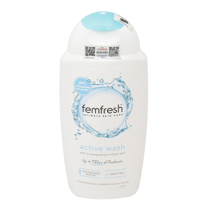 Dung dịch vệ sinh phụ nữ Femfresh Active Wash làm sạch, kháng viêm chai 250ml