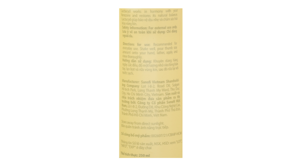 Dung dịch vệ sinh phụ nữ Lactacyd Extra Nourish hương dịu nhẹ chai 250ml