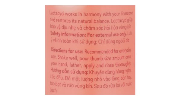 Dung dịch vệ sinh phụ nữ Lactacyd Pro Sensitive cho da nhạy cảm chai 250ml