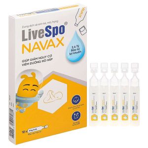 Dung dịch LiveSpo Navax vệ sinh tai, mũi, họng hàng ngày (10 ống x 4ml)