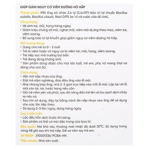 Dung dịch LiveSpo Navax vệ sinh tai, mũi, họng hàng ngày (10 ống x 4ml)