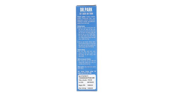 Dung dịch xịt mũi Dr.Park làm loãng chất nhầy, làm sạch niêm mạc mũi chai 70ml