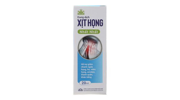Dung dịch xịt họng Nhất Nhất hỗ trợ giảm ho, khản tiếng chai 20ml