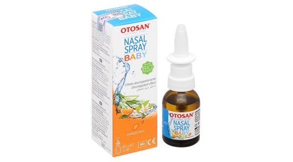 Dung dịch xịt mũi Otosan Nasal Spray Baby giúp giảm nghẹt mũi, sổ mũi, viêm mũi chai 20ml