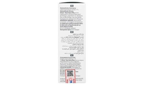 Dung dịch xịt mũi Otosan Nasal Spray Baby giúp giảm nghẹt mũi, sổ mũi, viêm mũi chai 20ml