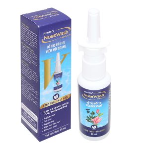 Dung dịch xịt mũi Rohto NoseWash Spray hỗ trợ giảm viêm mũi xoang chai 35ml