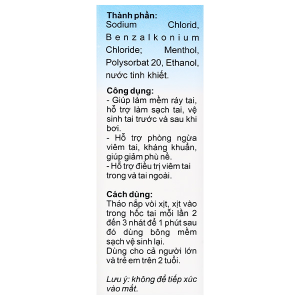 Dung dịch xịt tai Nipass hỗ trợ giảm viêm tai, kháng khuẩn chai 30ml