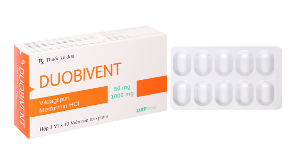 Duobivent trị đái tháo đường tuýp 2 (3 vỉ x 10 viên)