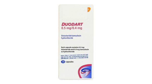 Duodart 0.5mg/0.4mg trị phì đại lành tính tuyến tiền liệt hộp 30 viên
