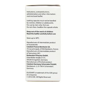 Duodart 0.5mg/0.4mg trị phì đại lành tính tuyến tiền liệt hộp 30 viên