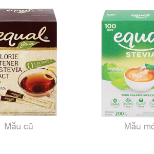 Đường ăn kiêng cỏ ngọt Equal Stevia hộp 200g (100 gói x 2g)