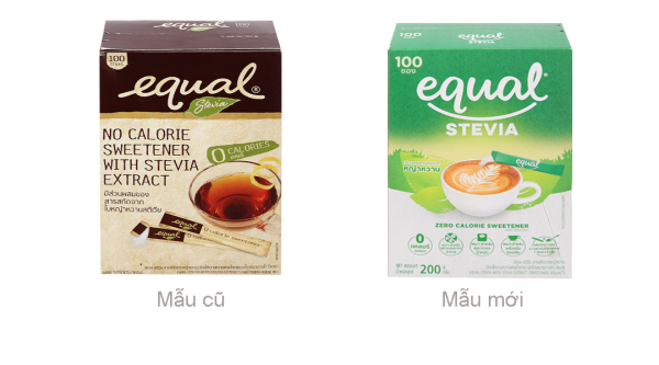 Đường ăn kiêng cỏ ngọt Equal Stevia hộp 200g (100 gói x 2g)