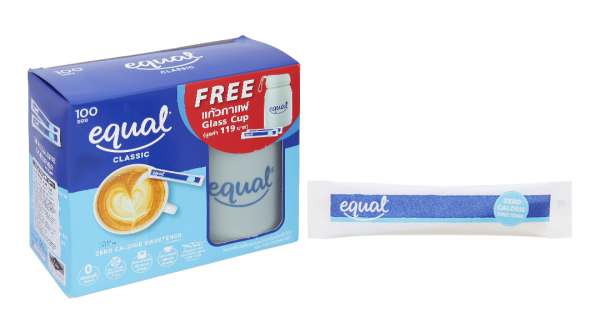 Đường ăn kiêng Equal Classic hộp 100g (100 gói x1g)