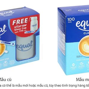 Đường ăn kiêng Equal Classic hộp 100g (100 gói x1g)