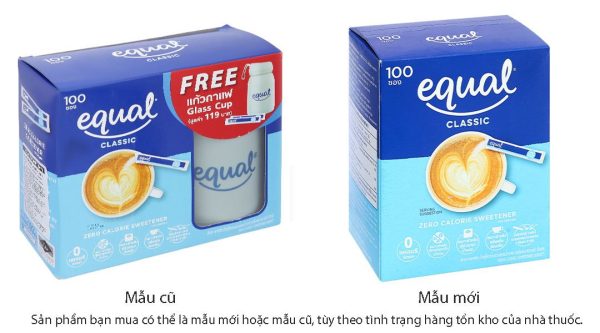 Đường ăn kiêng Equal Classic hộp 100g (100 gói x1g)