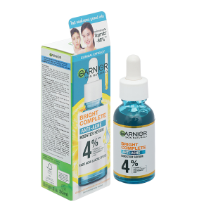 Serum Garnier Bright Complete Anti-Acne giảm mụn, sáng da lọ 30ml