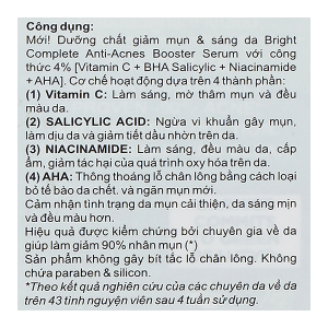 Serum Garnier Bright Complete Anti-Acne giảm mụn, sáng da lọ 30ml