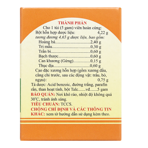 Viên Hoàn Cứng Dưỡng Cốt Hoàn giảm đau nhức xương khớp, phòng loãng xương (20 túi x 5g)