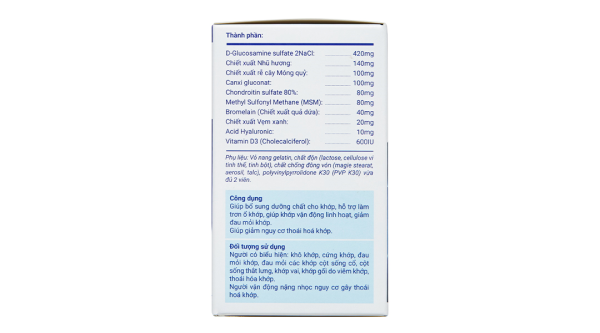 Dưỡng Khớp Kawa giúp bổ sung dưỡng chất cho khớp hộp 60 viên