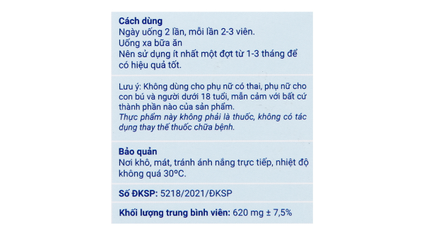 Dưỡng Khớp Kawa giúp bổ sung dưỡng chất cho khớp hộp 60 viên