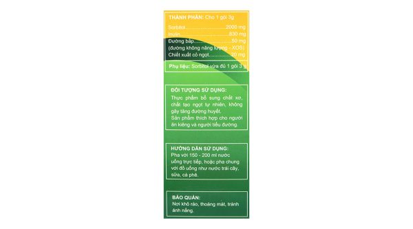 Đường bắp ăn kiêng Maize Slim hộp 150g (50 gói x 3g)