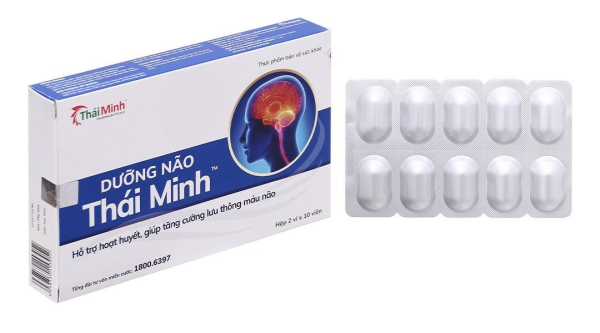 Dưỡng Não Thái Minh hỗ trợ hoạt huyết, giúp lưu thông máu não hộp 20 viên