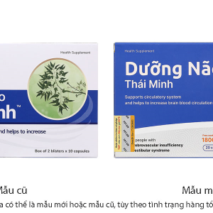 Dưỡng Não Thái Minh hỗ trợ hoạt huyết, giúp lưu thông máu não hộp 20 viên