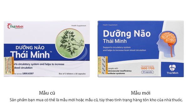 Dưỡng Não Thái Minh hỗ trợ hoạt huyết, giúp lưu thông máu não hộp 20 viên